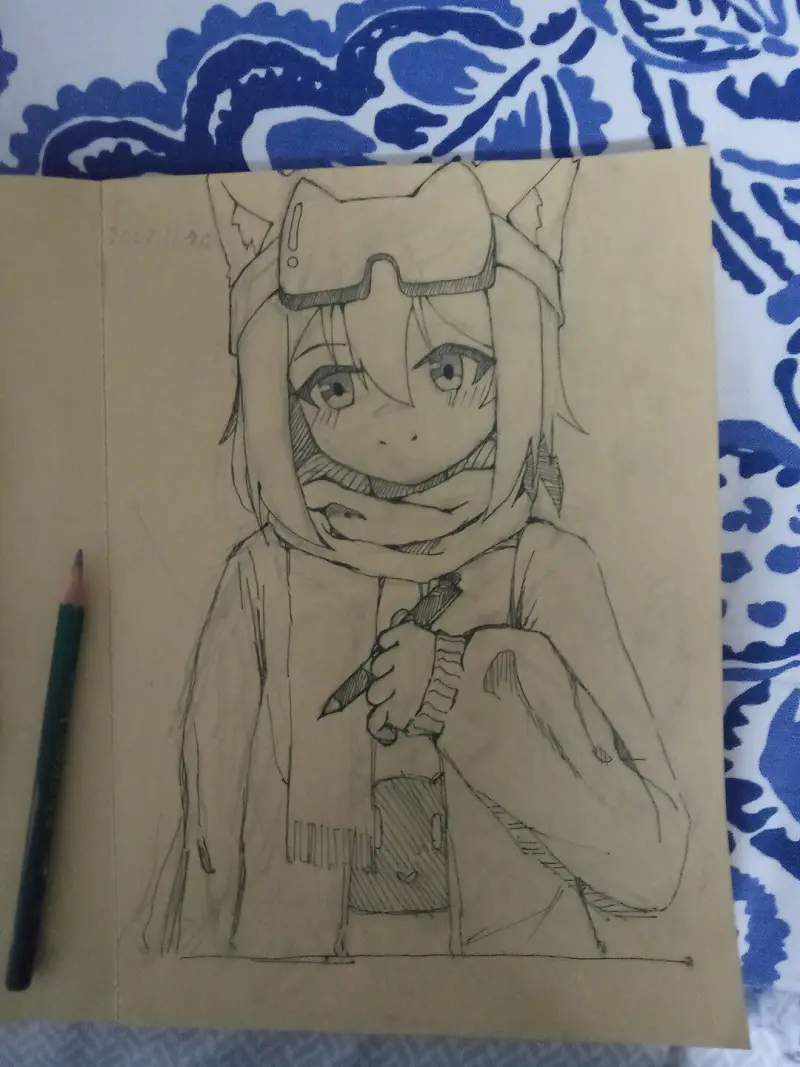 画画，开心XD