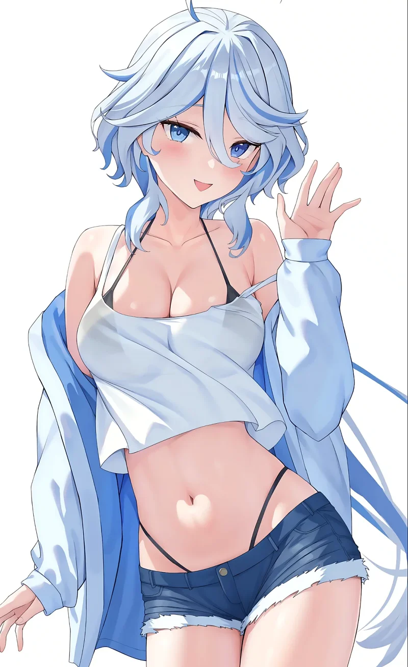 原神,芙宁娜,二次元,美图,壁纸,插画,美少女