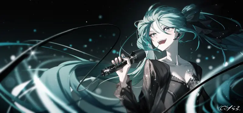 美图,hatsunemiku,初音未来,千夜,vocaloid,二次元,壁纸