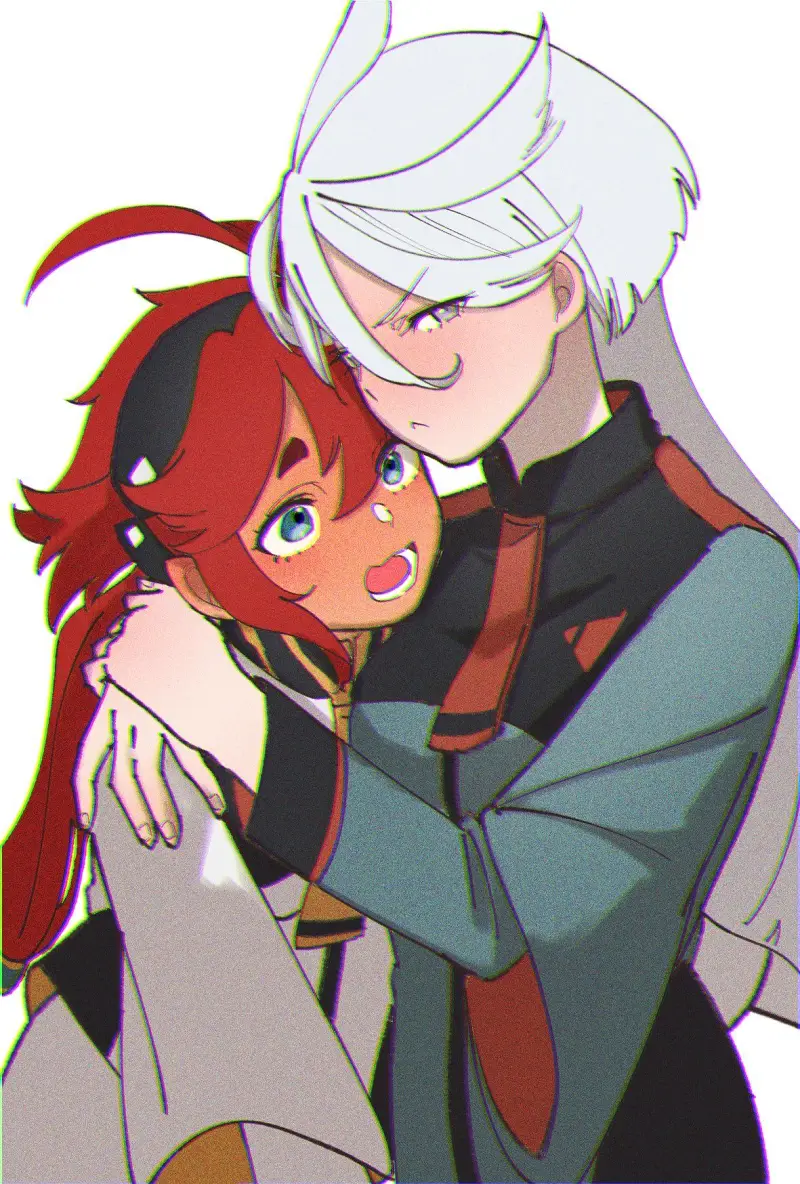 动漫壁纸,动漫美图,水星的魔女,机动战士高达水星的魔女,斯莱塔墨丘利,米奥莉奈伦布兰,红白,百合,美图,壁纸,高达,机动战士高达,PIXIV,画师推荐