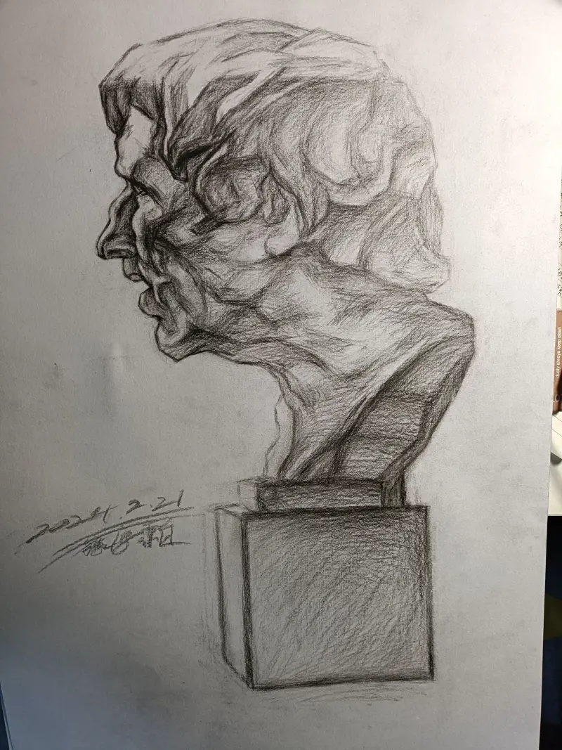 绘画,摸鱼,纸绘,日常
