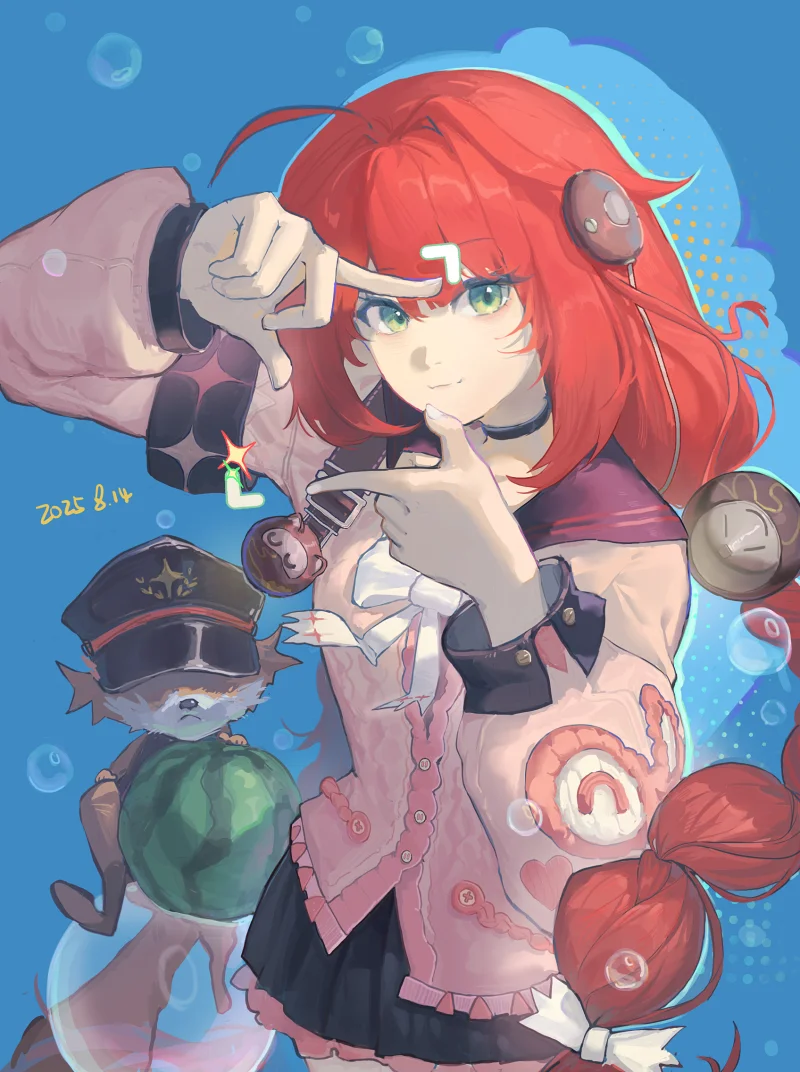 绘画创作,绘画,同人,绝区零,浮波柚叶