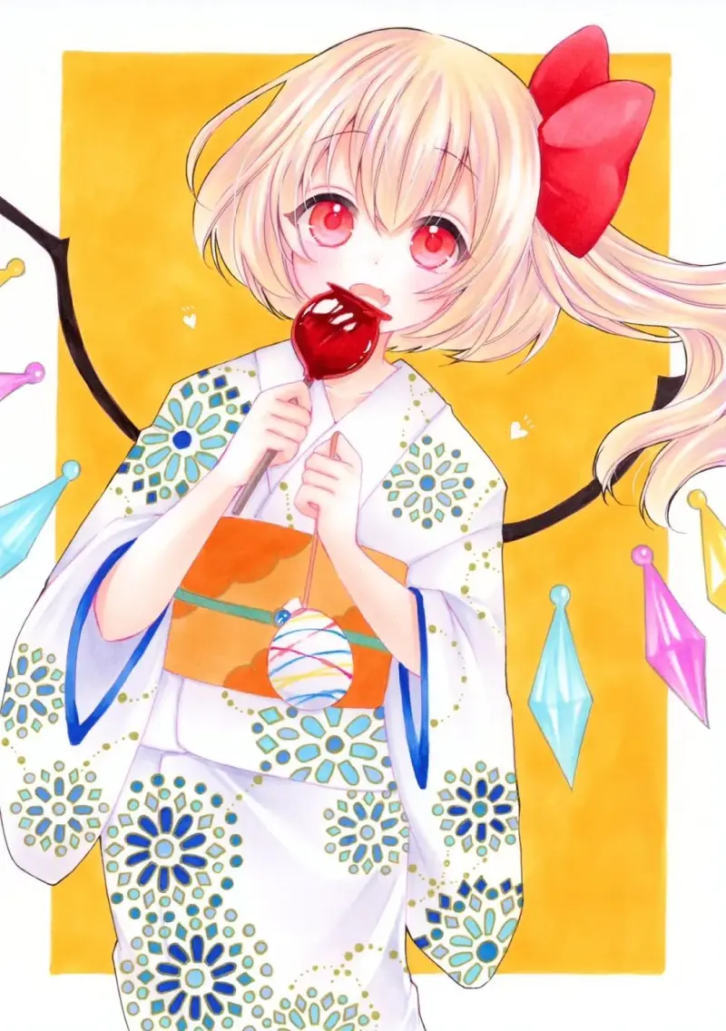 芙兰,恋恋,东方project,美图,画师