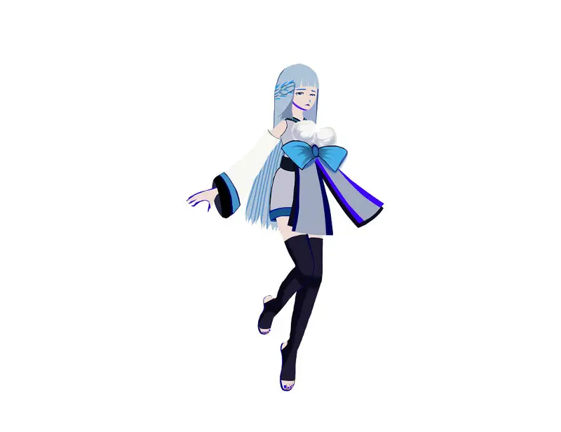 绘画创作,阴阳师,雪女