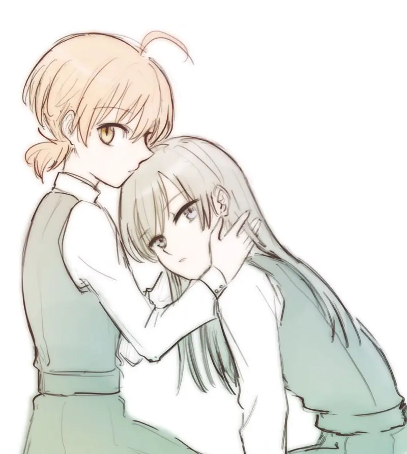 终将成为你,小糸侑,七海灯子,佐伯沙弥香,やがて君になる,百合,动漫壁纸,动漫美图,美图,壁纸,绘画,插画,PIXIV,二次元美图,二次元壁纸