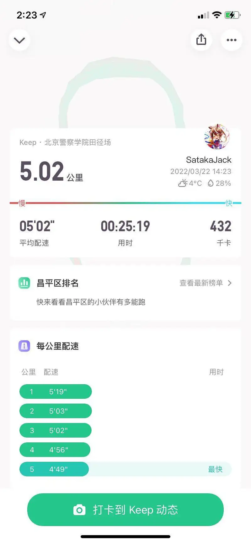 跑步