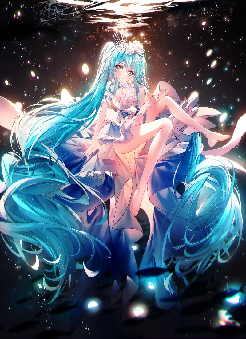 初音未来,插画,画师,像素,转载,P站,图集,高画质