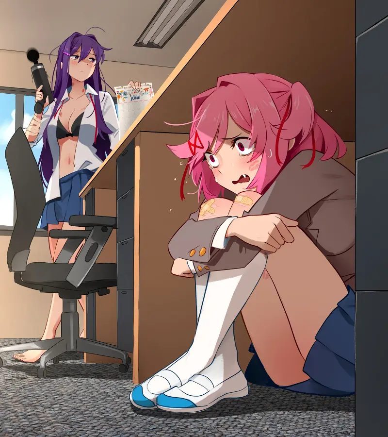 心跳文学部,心跳文学社,DDLC,莫妮卡,夏树,纱世里,优里,推特,二次元美图,二次元壁纸