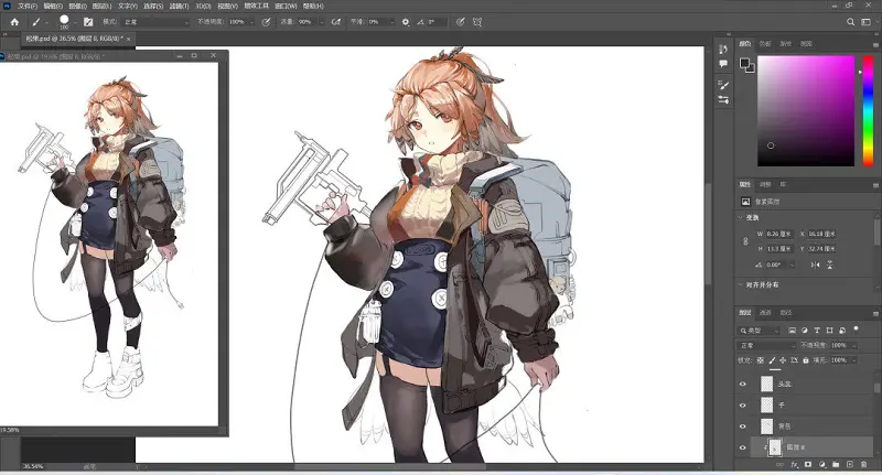 绘画创作,明日方舟,绘画,临摹