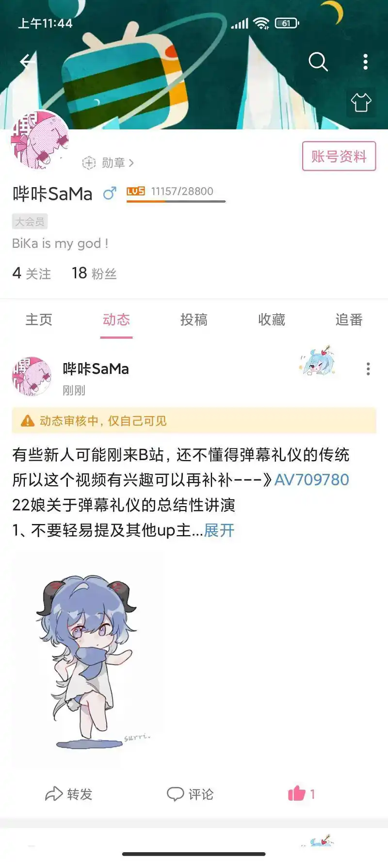 用户交流,B站,BILIBILI,弹幕礼仪