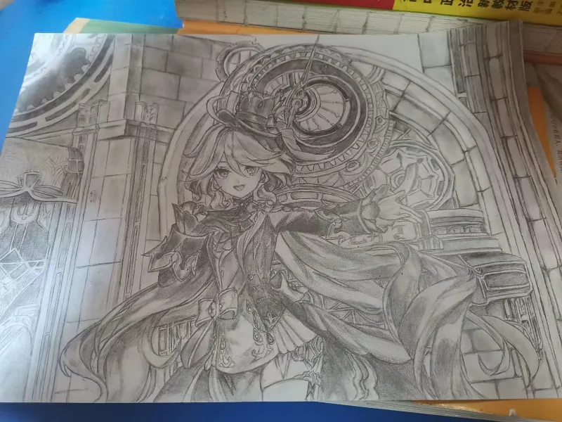绘画,小学,小鸟游六花,芙宁娜