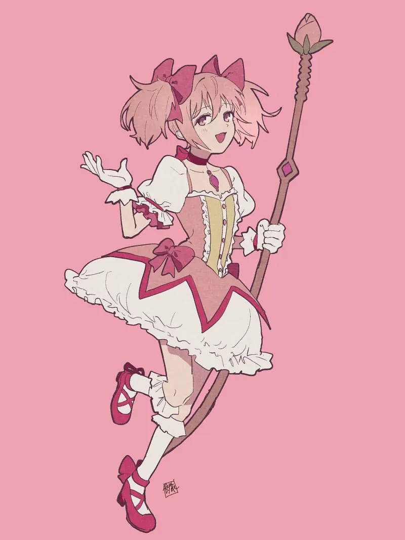 魔法少女小圆,魔法少女,鹿目圆,晓美焰,美树沙耶香,巴麻美,佐仓杏子,美图,壁纸,绘画