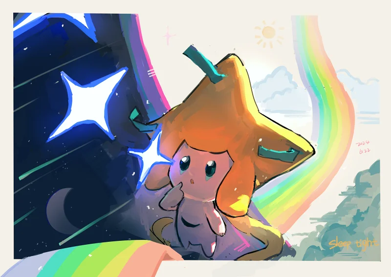 绘画,神奇宝贝,精灵宝可梦,基拉祈