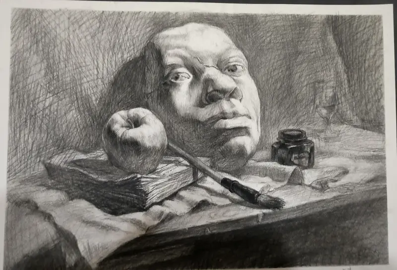 素描,色彩,绘画,手绘