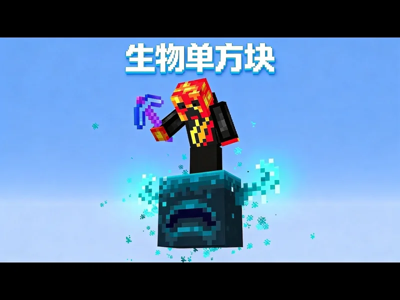 【中配】我的世界：但是只有一个生物方块！ - PrestonPlayz 2 SNFGtKS9r8U