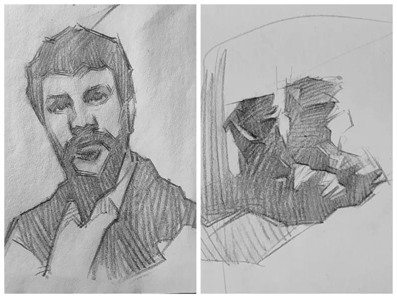 练笔,速涂,手绘,摸鱼,绘画,速写