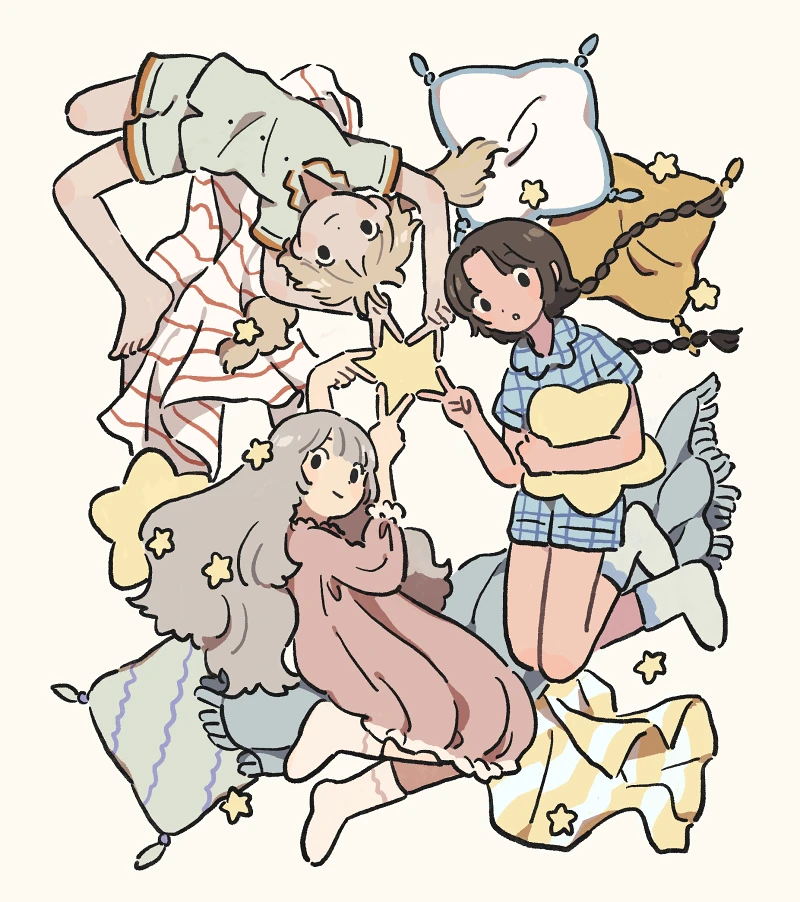 pixiv,二次元,绘画,壁纸,线条,简约,美少女