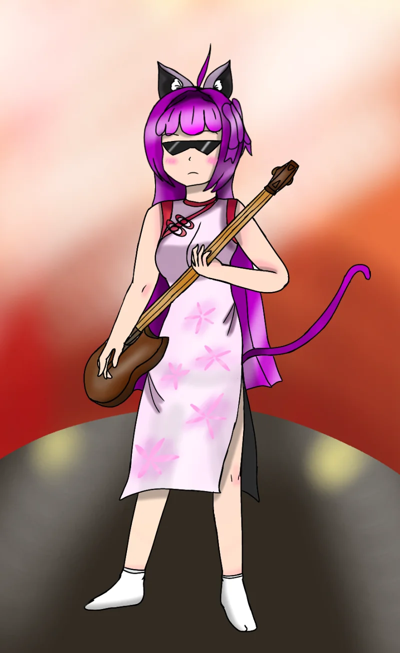 ［骨骼动画］旗袍猫娘的摇滚！！！