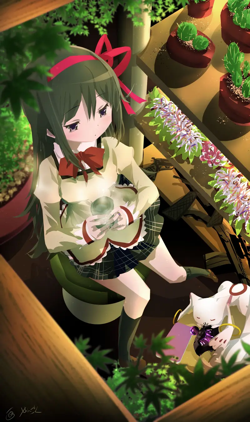 魔法少女小圆,魔圆,魔法少女,晓美焰,晓美炎,动漫壁纸,动漫美图,美图,壁纸,绘画,插画,涩图,PIXIV,画师推荐