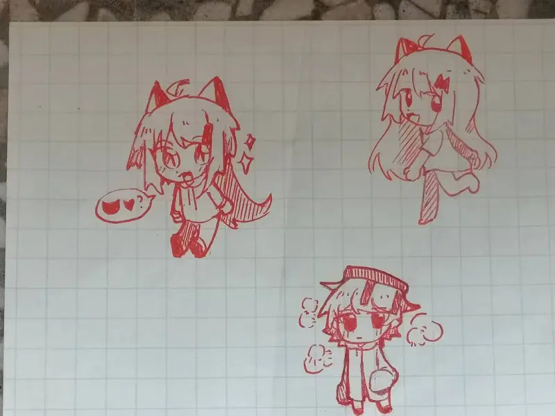 绘画创作,手绘,喵奈