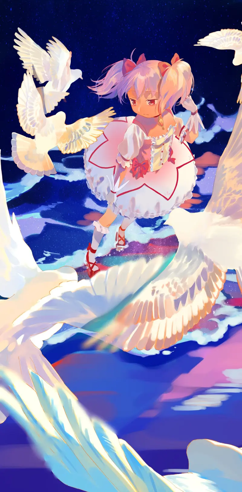 魔法少女小圆,魔法少女,魔圆,鹿目圆,鹿目圆香,动漫美图,动漫壁纸,美图,壁纸,绘画,插画,推特,画师推荐