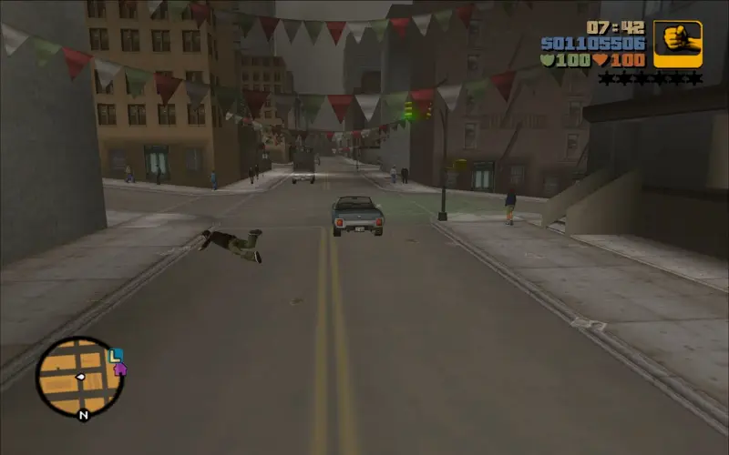 【GTA3】带有跳车动作的跳车CLEO实机演示