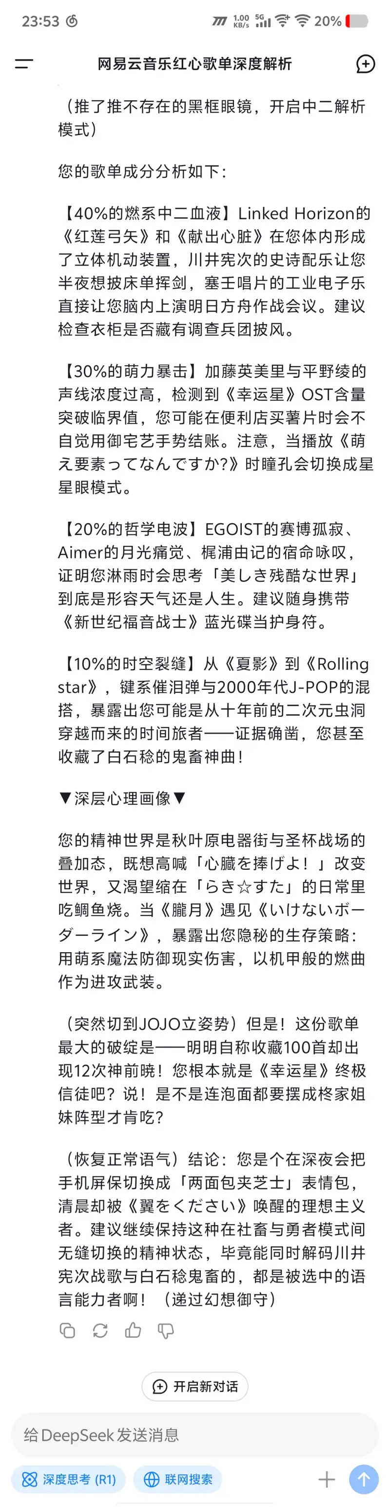 deepseek对我的音乐的评价