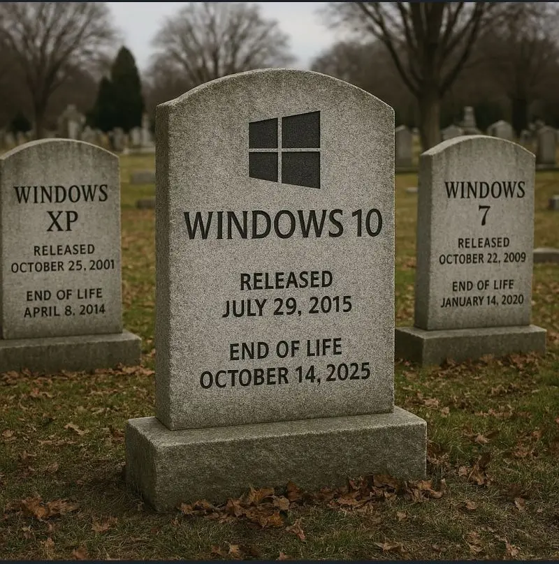 今日，微软将停止对Windows 10的支持