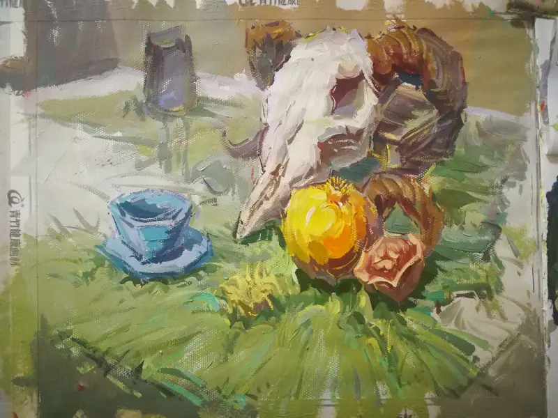 简简单单画张羊头骨