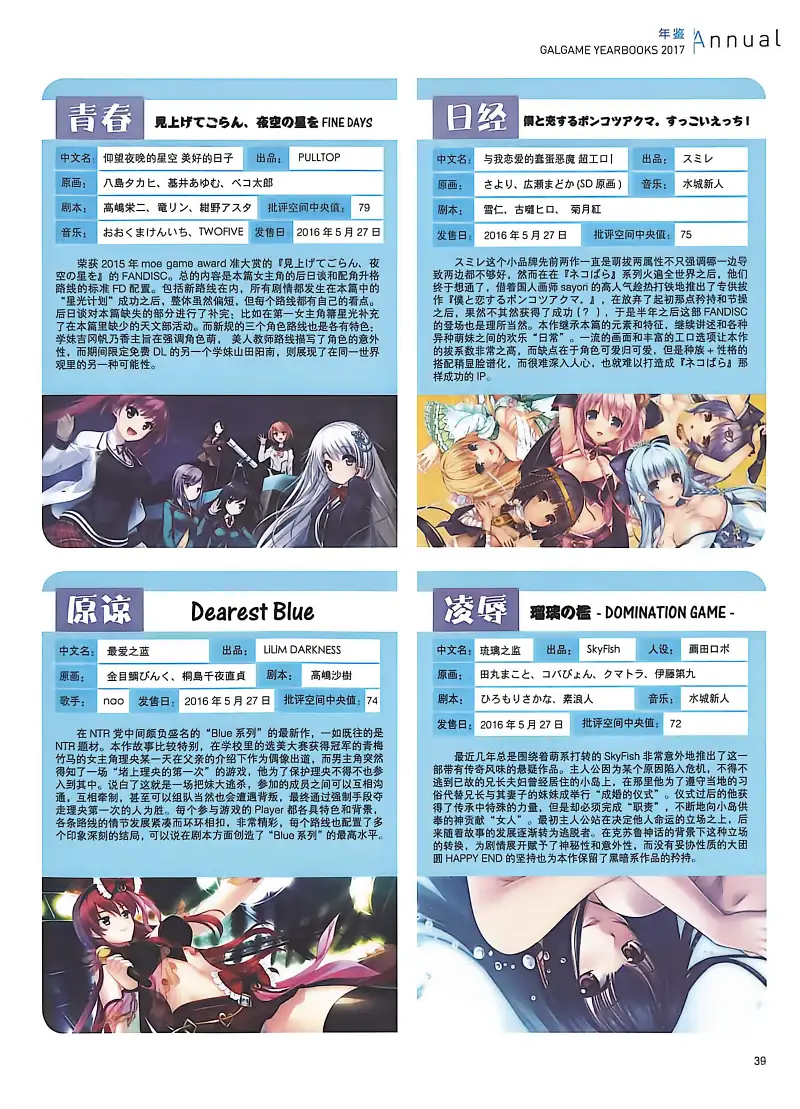 二次元狂热,GALgame,恋爱游戏