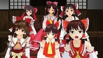 【東方MMD】灵梦【EVERYBODY】