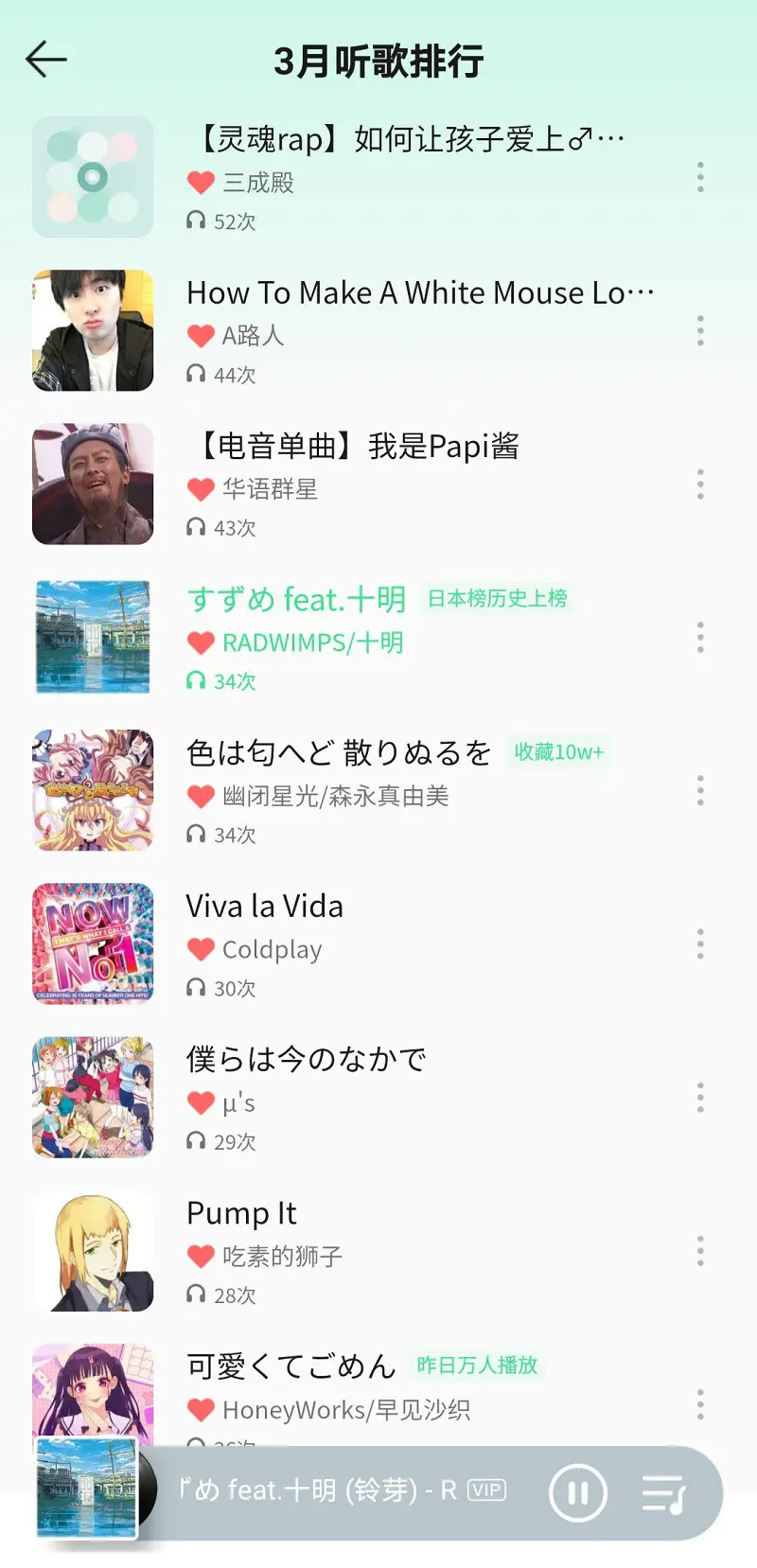 鬼畜,听歌,听歌记录