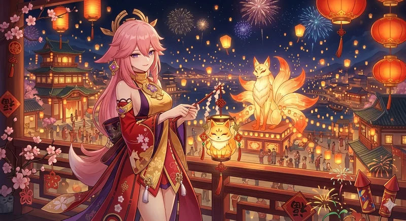 用八重神子的聲綫演唱《游京》新春蘋果戶晨風版