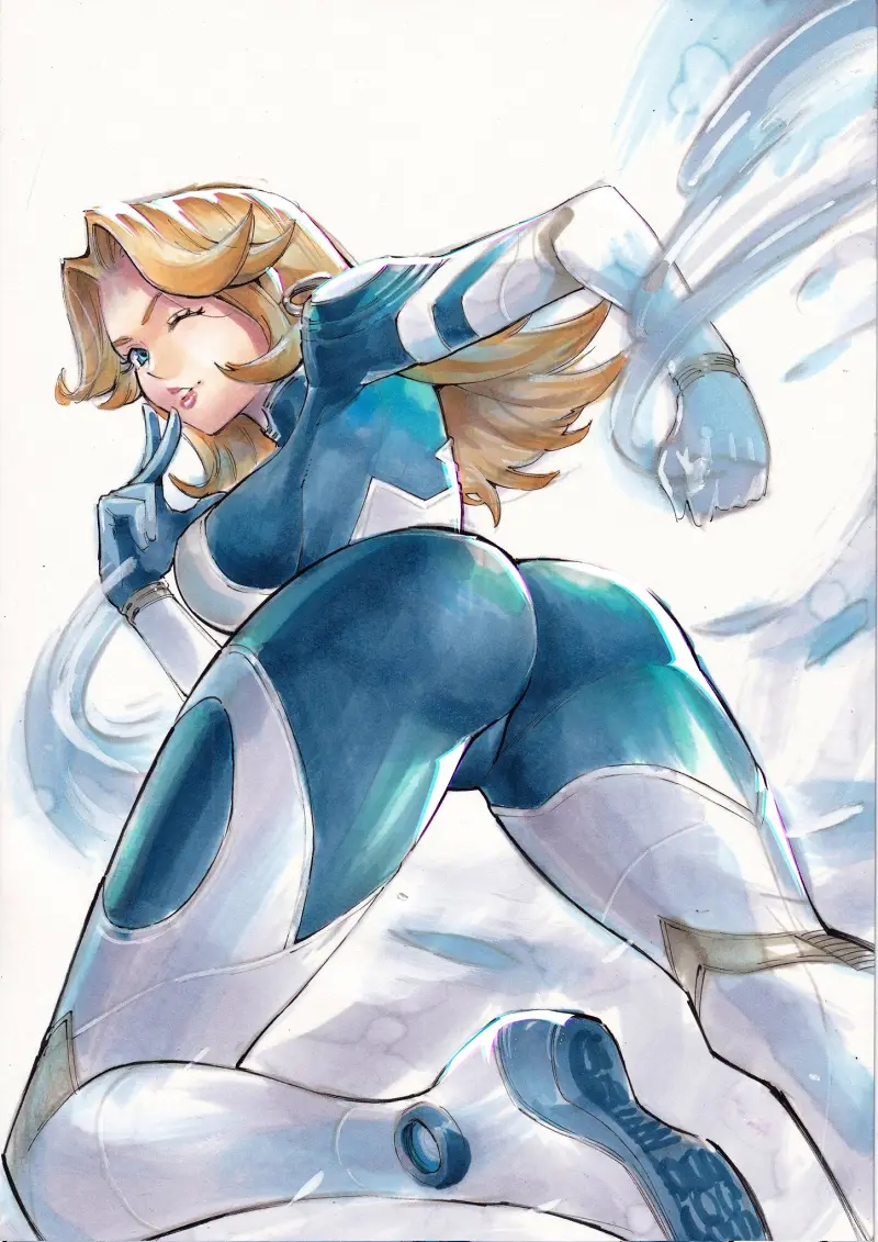 漫威,漫威游戏,Marvel,漫威争锋,神奇四侠,隐形女侠,超级英雄,美图,壁纸,绘画,插画,涩图,推特,画师推荐