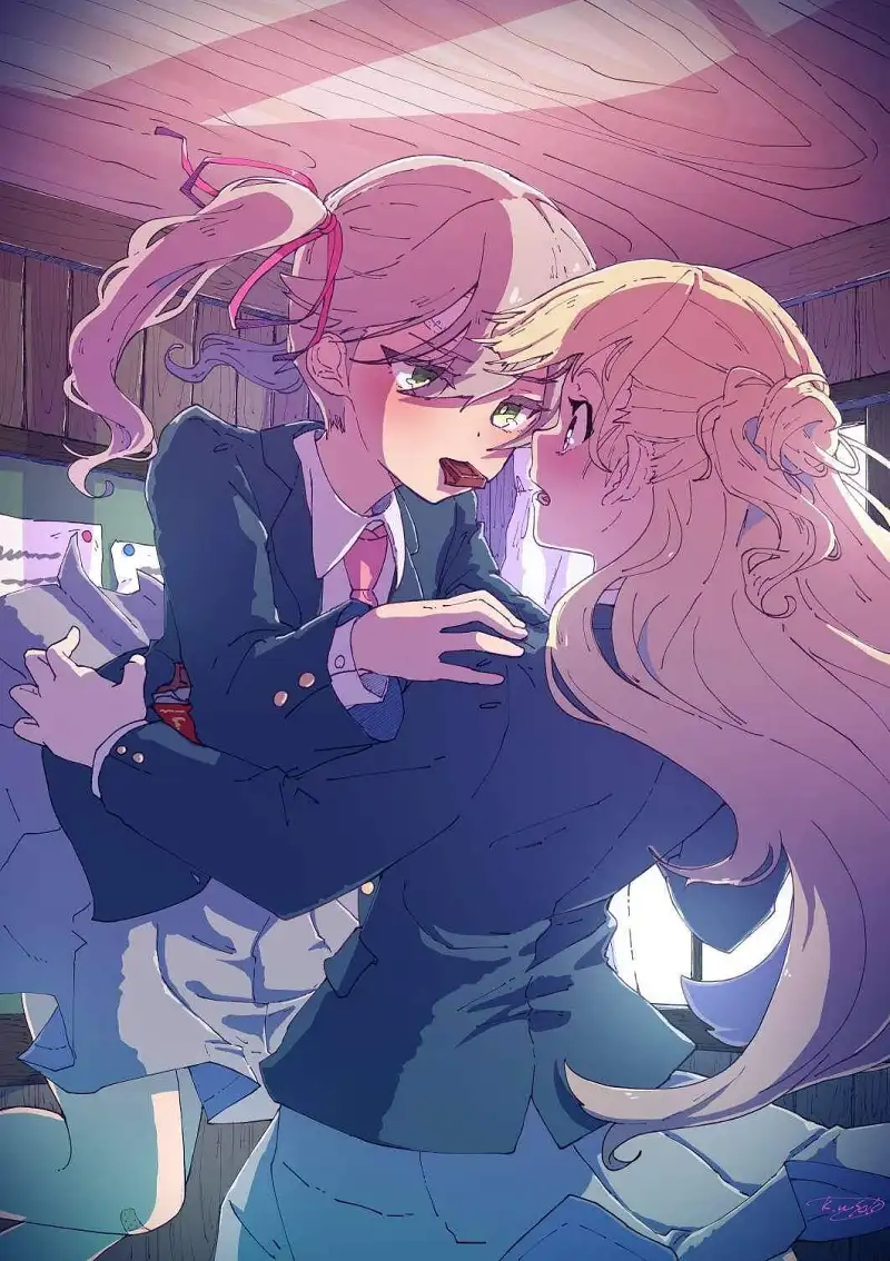 M站美图,一起百合吧