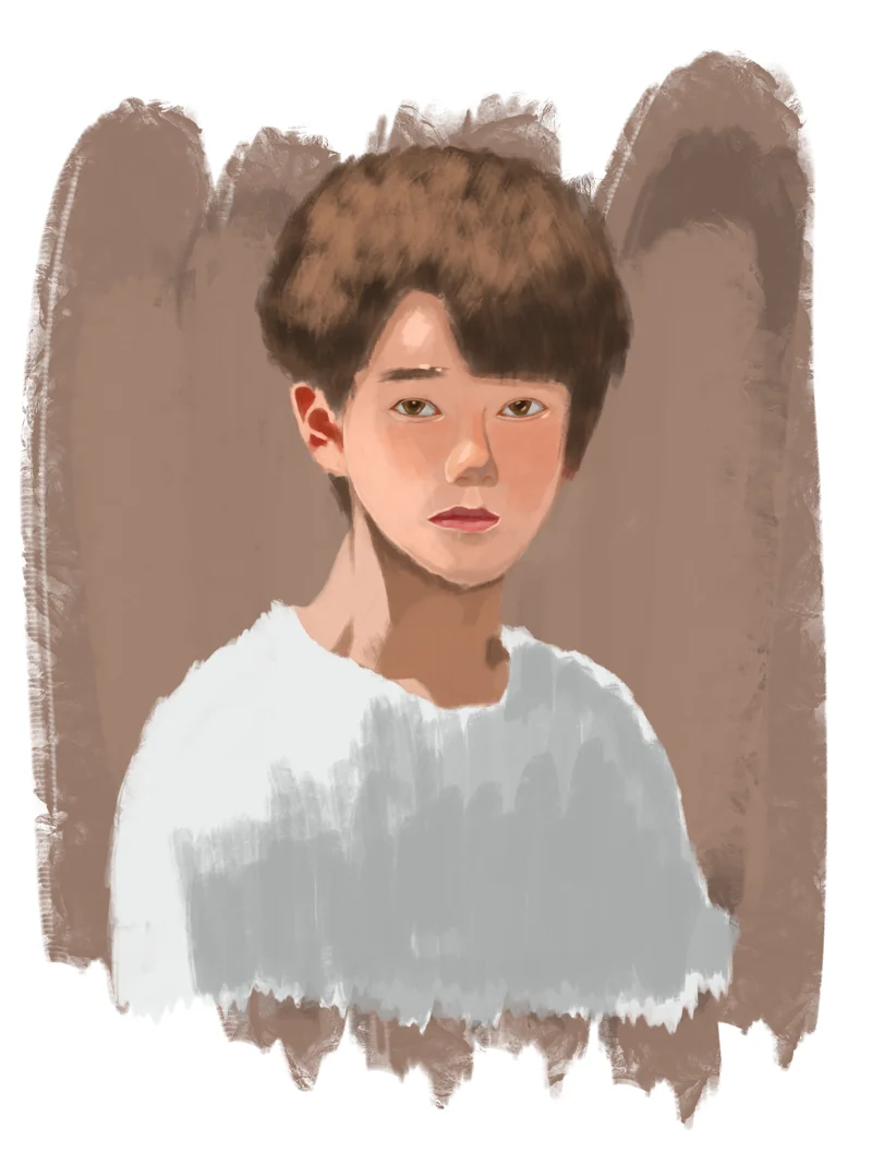 学了三四天画成这样，是不是废了