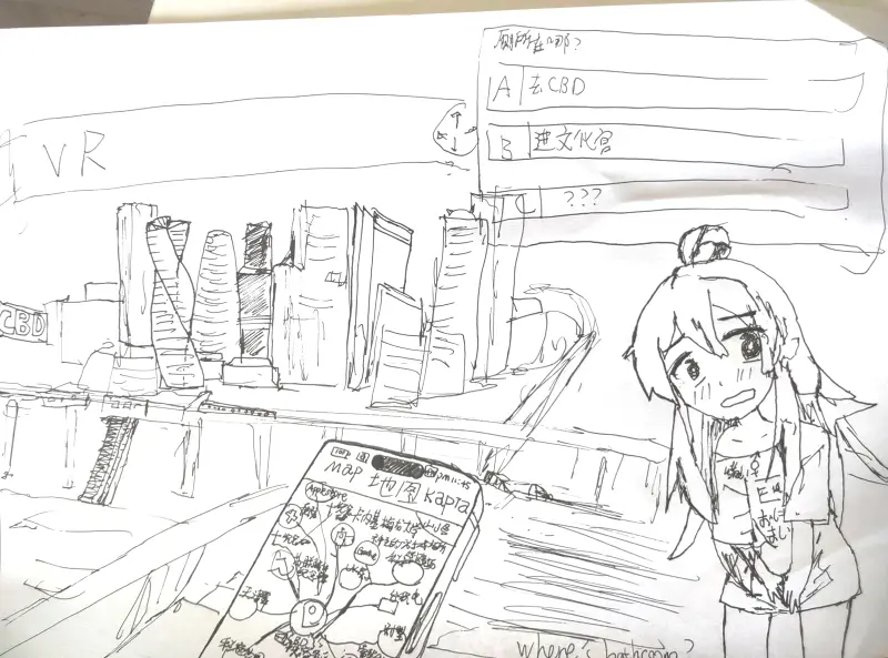 下午画的