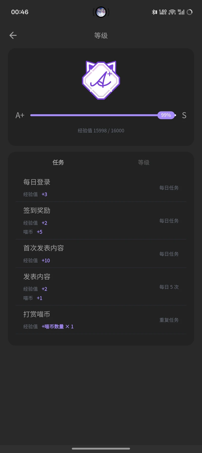 全体注意喵！即将破鼎迎来满级