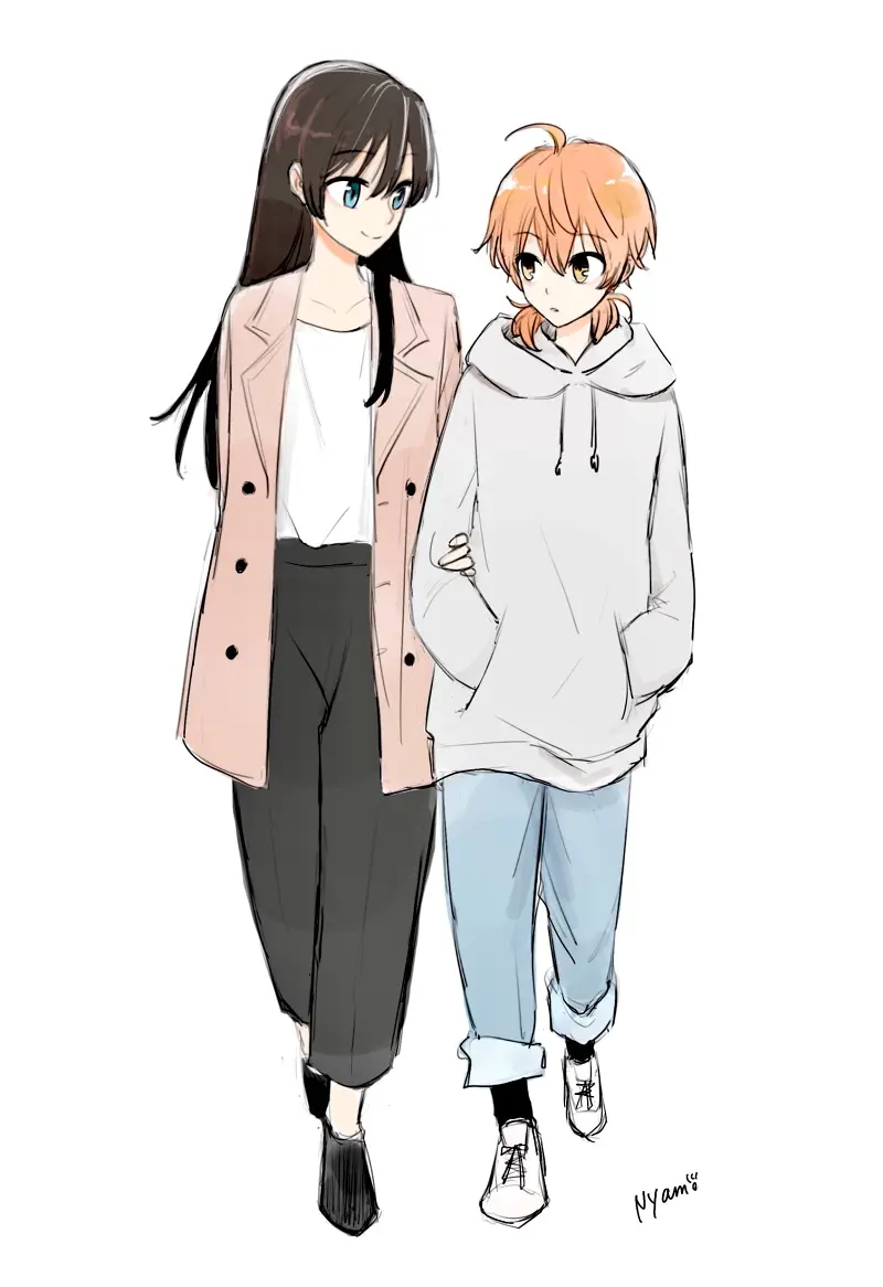 终将成为你,小糸侑,七海灯子,佐伯沙弥香,やがて君になる,百合,动漫壁纸,动漫美图,美图,壁纸,绘画,插画,PIXIV,二次元美图,二次元壁纸