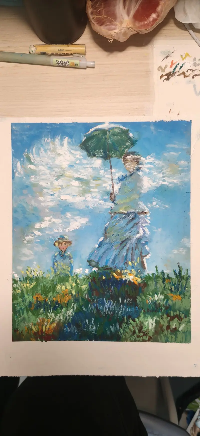 绘画,插画,莫奈,临摹