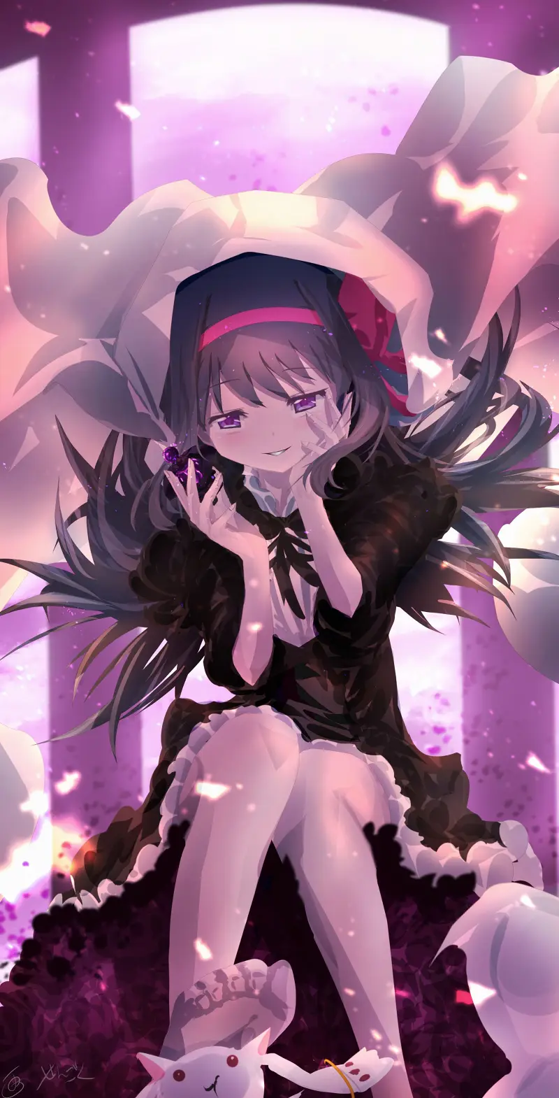 魔法少女小圆,魔圆,魔法少女,晓美焰,晓美炎,动漫壁纸,动漫美图,美图,壁纸,绘画,插画,涩图,PIXIV,画师推荐