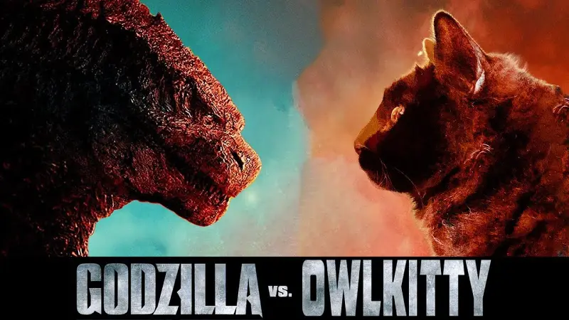 哥斯拉 vs. 猫 (OwlKitty Parody)