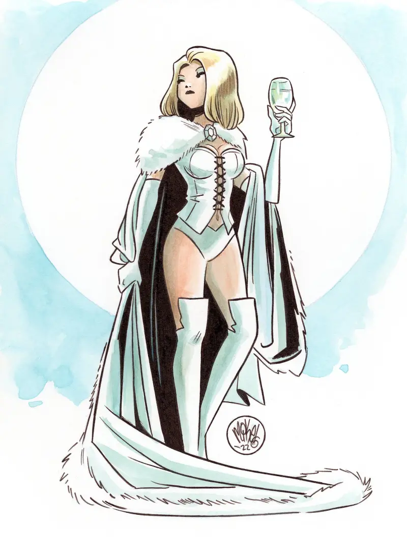 漫威,漫威漫画,Marvel,美漫,超级英雄,白皇后,X战警,变种人,动漫壁纸,动漫美图,美图,壁纸,绘画,插画,推特,画师推荐
