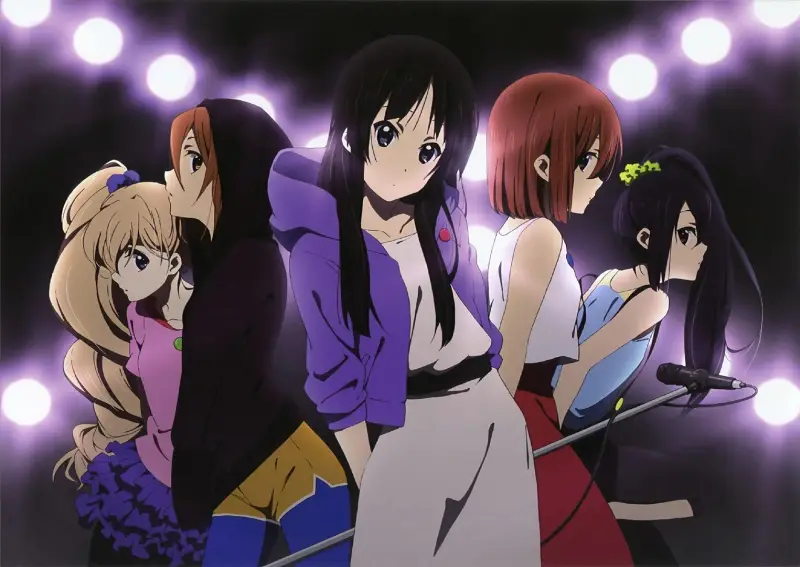 轻音少女,KON,HTT,平泽唯,秋山澪,田井中律,中野梓,琴吹䌷,动漫壁纸,动漫美图,美图,壁纸