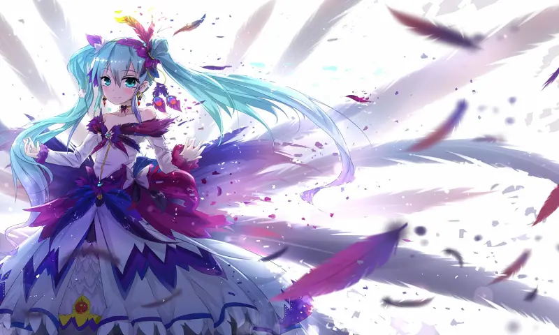 美图,hatsunemiku,初音未来,千夜,vocaloid,二次元,壁纸