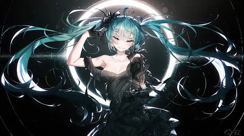 美图,hatsunemiku,初音未来,千夜,vocaloid,二次元,壁纸