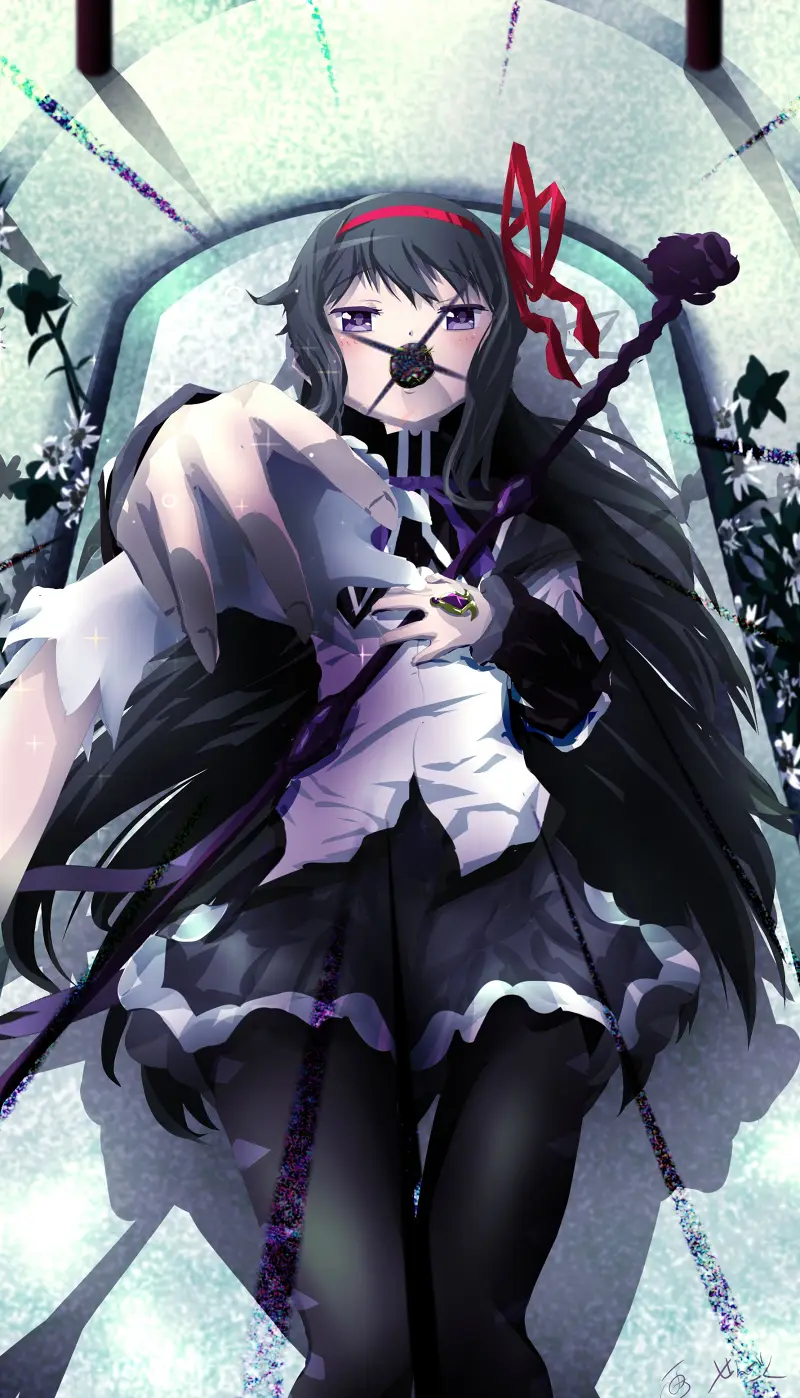 魔法少女小圆,叛逆的物语,晓美焰,晓美炎,魔法少女,动漫壁纸,动漫美图,美图,壁纸,绘画,插画,画师推荐,PIXIV
