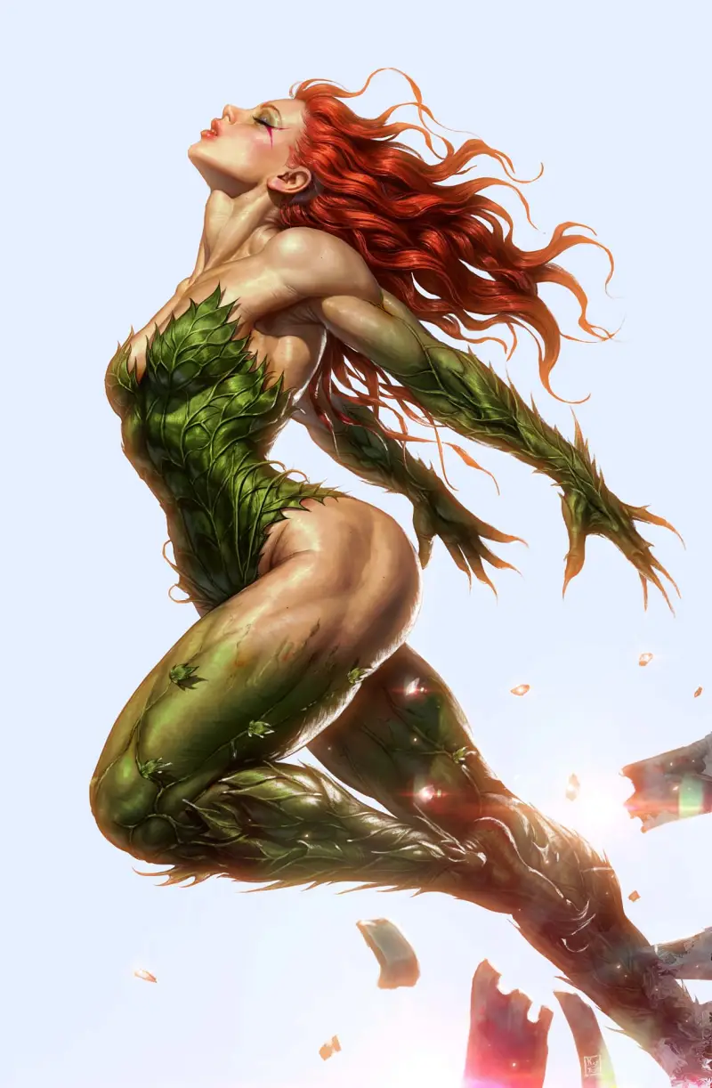 DC,DC漫画,美漫,超级英雄,毒藤女,美图,壁纸,绘画,插画,哥谭