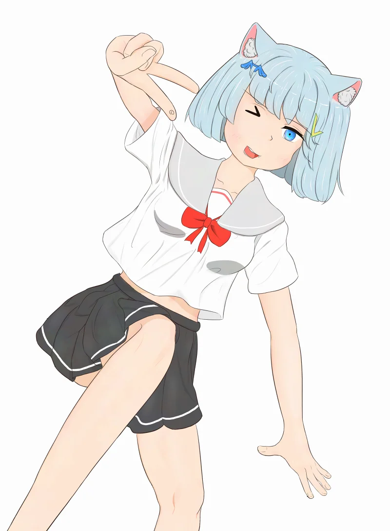猫娘,绘画
