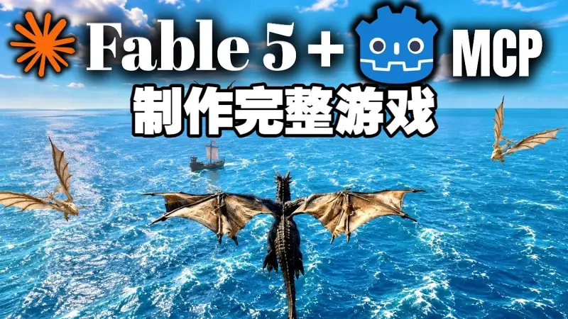 Claude Fable 5 利用 Godot MCP 和 Blender MCP 制作完整游戏 #